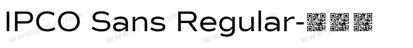 IPCO Sans Regular字体转换
